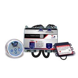 Acionador e Iluminação para Banheira e Spa Sinapse Finger Cromo, 220v, 1 Spot em Inox - 1