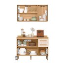 Ver imagem 4 de Conjunto de Cozinha Amore 6 Portas 2 Gavetas MDF 120cm Branco
