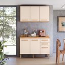 Ver imagem 2 de Conjunto de Cozinha Amore 6 Portas 2 Gavetas MDF 120cm Branco