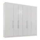 Ver imagem 1 de Guarda Roupa Valencia Casal 6 Portas - Quarta Divisão - Branco