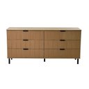 Ver imagem 2 de Cômoda Ditália 6 Gavetas Dm-240 Cor:riviera