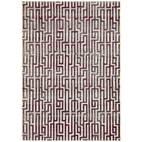 Tapete Majestic Des. 07 Cinza/Lilás 1,00x1,40 - Edx Tapetes