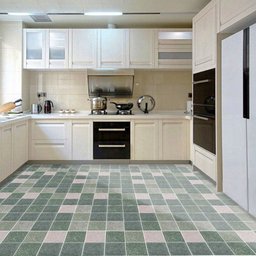 Adesivo Vinilico Lavavel para Piso Textura Terrazzo Verde 500x60cm - 6