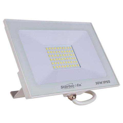 Refletor Holofote Led 30w Bivolt Blindado Resistente À Água Ip65 Cor Branco Luz Branca 6500k