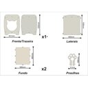 Ver imagem 6 de Mesa de Cabeceira Casinha Pet Dog 55 X 43 Cm Mdf Natural Ofertamo