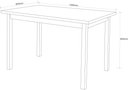Ver imagem 3 de Mesa de Jantar Elisa Pés em Madeira Pinus Tampo em Mdf:off