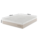 Ver imagem 2 de Colchão Terapapêutico e Massageador Mola Ensacada Queen Size 34x158x198cm Jupiter Rustico Palha - Ca