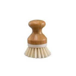 Escova de Limpeza Redonda com Pegador de Bambu - 1