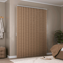 Ver imagem 2 de Persiana Vertical em Tecido Crisdan Largura 1,20 X 1,20 Altura Bege Mescla