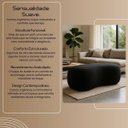 Ver imagem 5 de Puff Feijão Orgânico Moderno 100cm Escultural Suede Curvo