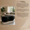 Puff Feijão Orgânico Moderno 100cm Escultural Suede Curvo - 6