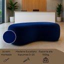 Ver imagem 4 de Puff Feijão Orgânico Moderno 100cm Escultural Suede Curvo