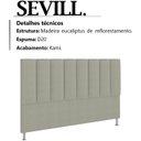 Ver imagem 3 de Cabeceira Queen 160 cm Sevill Veludo SL 940 Peer