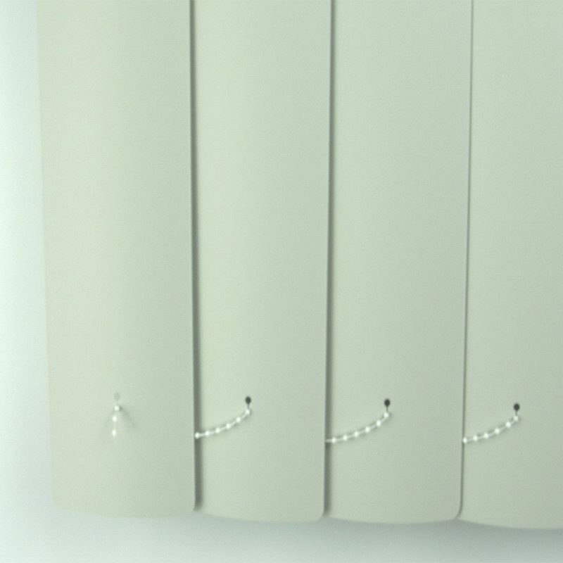 Persiana Vertical em Pvc com Bando Crisdan Largura 1,35 X 1,35 Altura Cinza - 4