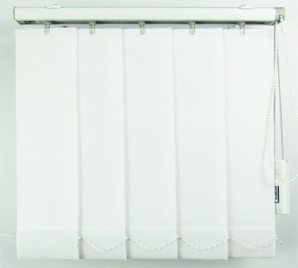 Persiana Vertical Em Tecido Crisdan Largura 1,60 X 1,40 Altura Branco - 1
