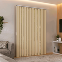 Ver imagem 1 de Persiana Vertical em Pvc Crisdan Largura 2,20 X 1,60 Altura Camurça