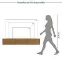Ver imagem 5 de Rack com Painel Ripado TV 60 Polegadas Planejado 160x180cm Aruá CabeCasa MadeiraOriginals Marrom