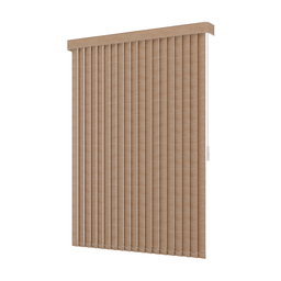 Persiana Vertical em Tecido Blackout com Bando Crisdan Largura 1,60 X 1,40 Altura Bege Mescla - 3