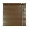 Persiana Horizontal 25mm Alumínio Crisdan sem Furos Aparente Largura 1,35 X 1,35 Altura Chocolate - 1