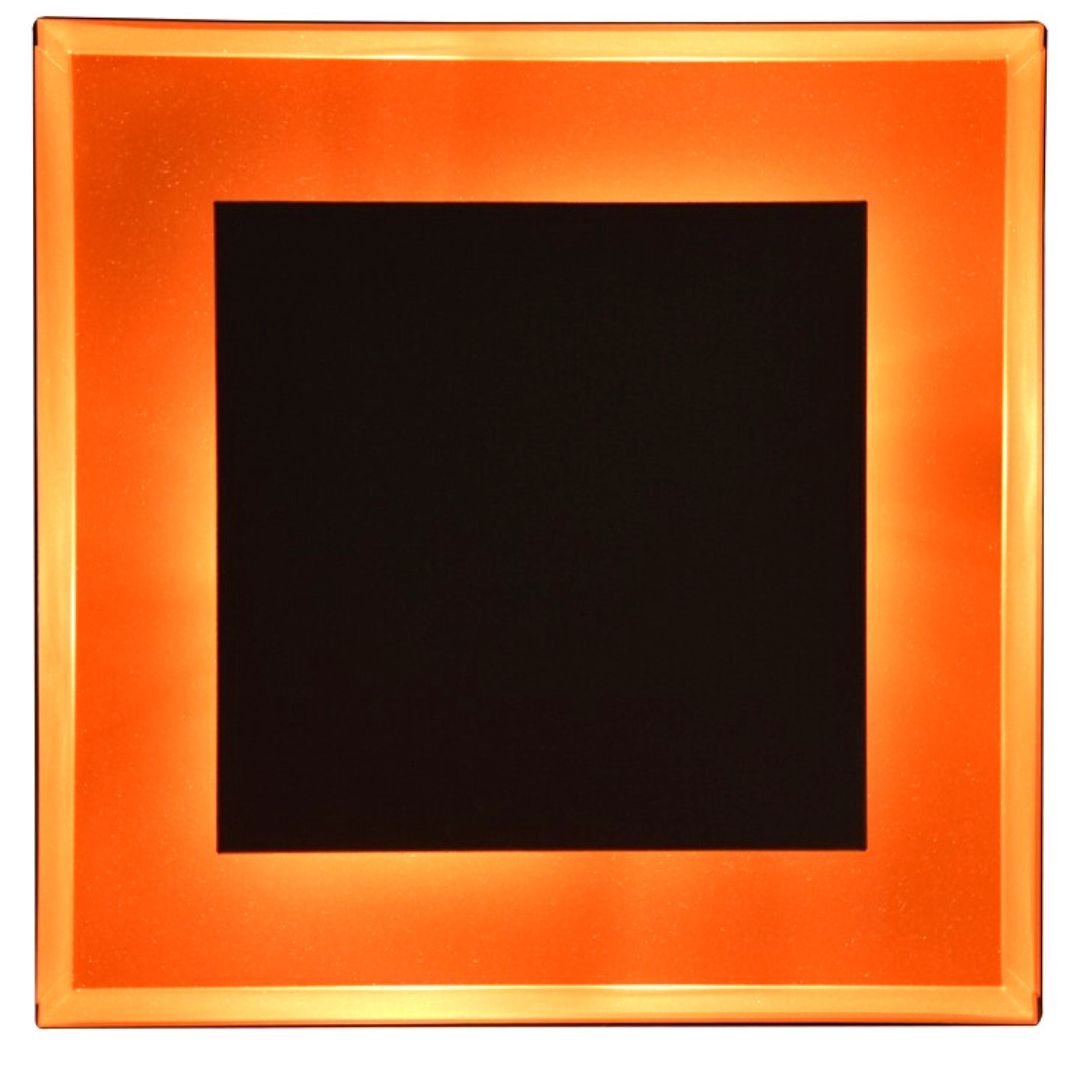 Plafon Sobrepor Preto Com Cobre 40x40 Refletor - 2