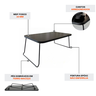 Bandeja Multiuso Dobrável e Portátil de Colo Suporte Notebook Laptop Mesa de Apoio Tomar Café da Man - 5