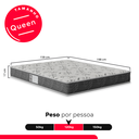Ver imagem 3 de Colchão Queen e-Shop Casa D33 One Face - 17x158x198cm - Suede Cinza