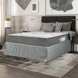 Colchão Queen e-Shop Casa D33 One Face - 17x158x198cm - Suede Cinza - 3