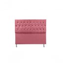 Ver imagem 3 de Cabeceira Casal 1,60m Madrid Suede Rosa Dal Poz Estofados