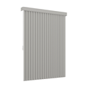 Ver imagem 3 de Persiana Vertical em Tecido com Bando Crisdan Largura 1,90 X 2,30 Altura Cinza