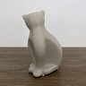 Escultura Gato Kiki Cinza Decoração Cerâmica - 3
