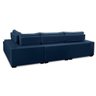 Sofá de Canto Retrátil e Reclinável com Molas 3,40x2,00 Ld Jacke Suede Azul Madelina Decor - 4