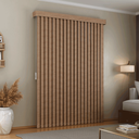 Ver imagem 2 de Persiana Vertical em Tecido com Bando Crisdan Largura 1,20 X 1,20 Altura Bege Mescla
