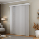 Ver imagem 2 de Persiana Vertical em Tecido Blackout com Bando Crisdan Largura 1,00 X 1,40 Altura Branco