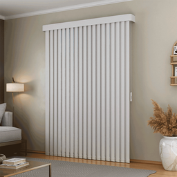 Persiana Vertical em Tecido Blackout com Bando Crisdan Largura 1,00 X 1,40 Altura Branco - 2