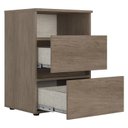 Ver imagem 2 de Mesa de Cabeceira 2 Gavetas Condessa Rustic - Thb