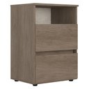 Ver imagem 1 de Mesa de Cabeceira 2 Gavetas Condessa Rustic - Thb