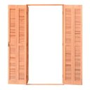 Ver imagem 2 de Porta Balcão de Abrir / Abrir de Madeira Quadriculada Reto de Eucalipto Esel - 2.13 (A) X 1.20 (L)