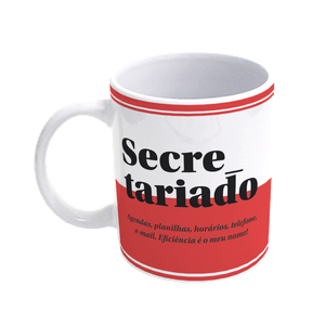 Caneca De Porcelana Profissões - Secretariado