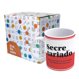Caneca De Porcelana Profissões - Secretariado - 3