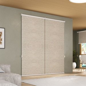 Persiana Rolô Napoles Translúcido Crisdan 2,10 Largura X 2,20 Altura Marrom