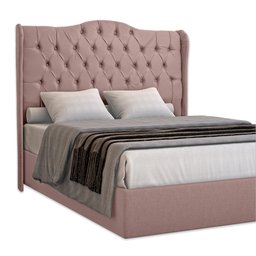 Cabeceira Estofada 1.40 para Cama Box Casal Capitonê Dubai Veludo Inca Rosê - Lh Móveis - 4