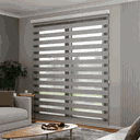 Ver imagem 1 de Persiana Rolô Double Vision com Barra Niveladora Crisdan 1,50 Largura X 1,50 Altura Cinza