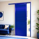 Ver imagem 2 de Porta de Correr Suspensa Veneziana Dir L.25 Azul 210x80 Brimak