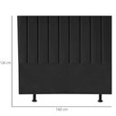 Ver imagem 4 de Cabeceira Estofada de Cama Casal Queen 160 Cm Paolla Corino Preto