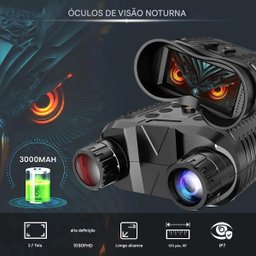 Binoculo Visao Noturna Infravermelho Zoom Foto Video Cartao Micro Sd Caça Pesca Escotismo Bateria Re - 5