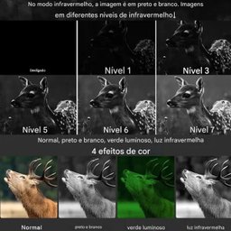 Binoculo Visao Noturna Infravermelho Zoom Foto Video Cartao Micro Sd Caça Pesca Escotismo Bateria Re - 4