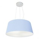 Ver imagem 4 de Lustre Pendente Cone Vivare Md-4048 Cúpula em Tecido 21/50x40cm - Bivolt Azul-bebê 127/220v