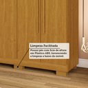 Ver imagem 5 de Guarda-Roupa Casal Paolla 6 Portas 2 Gavetas Cinamomo - ACP Móveis