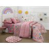 Edredom Dupla Face Solteiro Juvenil Happy Day Lollipop Rosa Sultan - 2