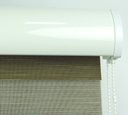 Ver imagem 4 de Persiana Rolô Double Vision com Perfil Frontal Crisdan 1,60 Largura X 1,40 Altura Marrom